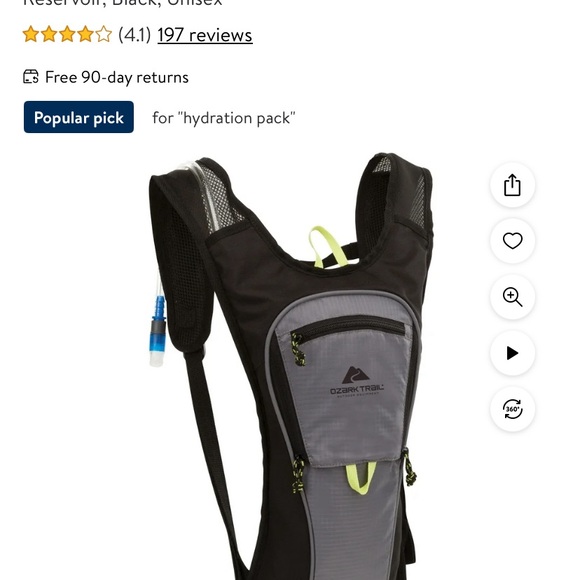 Ozark Trail Pearson Creek Hydration Pack 2-Liter Reservoir / price is for both - Picture 4 of 4